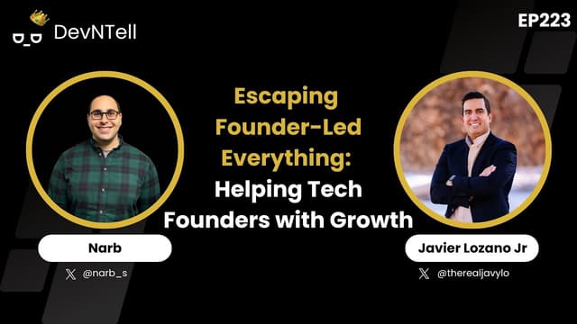 Escaping Founder-Led Everything with Javier Lozano, Jr. : Helping Tech Founders Install Simple Growth Systems
