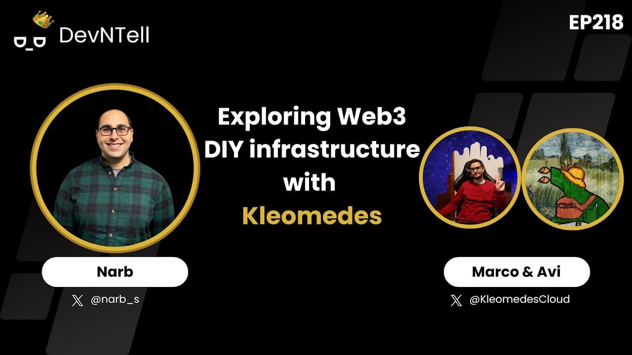 Exploring Web3 DIY infrastructure with Kleomedes