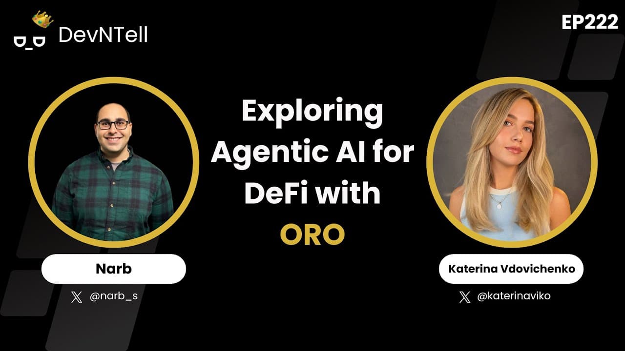 Exploring Agentic AI for DeFi: How ORO Turns Chat into On-Chain Action